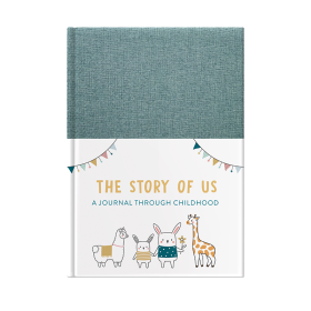 The Story Of Us childhood to eighteen journal (Foil & Fabric) by FROM YOU TO ME