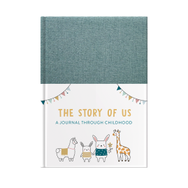 The Story Of Us childhood to eighteen journal (Foil & Fabric) by FROM YOU TO ME
