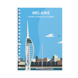 Personalised Spinnaker Tower Portsmouth Combined Diary & Notebook