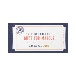 Personalised Book Of Giftable Tickets Cute Navy version by FROM YOU TO ME