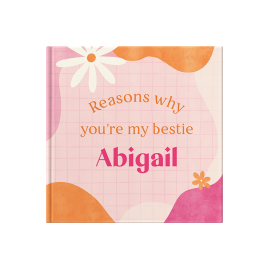 Personalised Reasons Why Gift Book For Friends & Relatives Funky Pink by FROM YOU TO ME