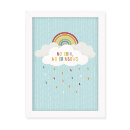 No Rain, No Rainbows Wall Art