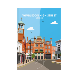 Wimbledon High Street London Notebook