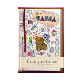 An inspiring guided memory journal, Dear Nanna, sketch design by FROM YOU TO ME