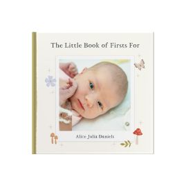 The Little Book Of Firsts personalised new baby gift