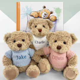 Personalised Bear & The Only Bear For Me Book  - Gift Set