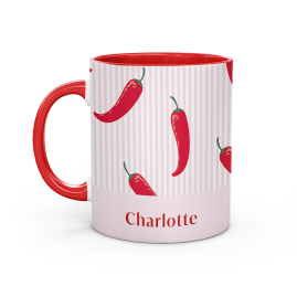 Personalised chilli lovers mug

