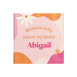 Personalised Reasons Why Gift Book For Friends & Relatives Funky Pink by FROM YOU TO ME