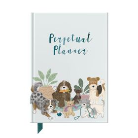 Dog themed planner front cover.