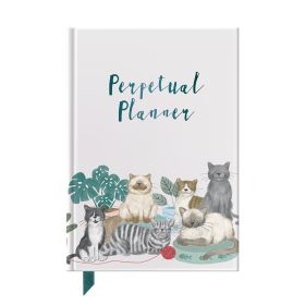 Cat themed planner front cover.