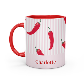 Personalised chilli lovers mug