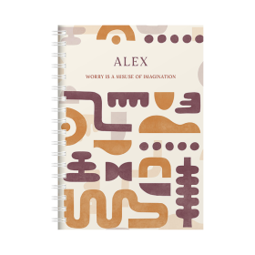 Personalised Funky Chunky Diary Brown Diary by FROM YOU TO ME