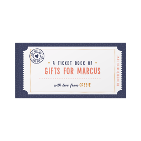 Personalised Book Of Giftable Tickets Cute Navy version by FROM YOU TO ME