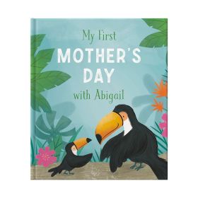 Book cover with two toucans and the title "My First Mother's Day with Abigail."