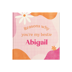 Personalised Reasons Why Gift Book For Friends & Relatives Funky Pink by FROM YOU TO ME
