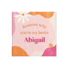 Personalised Reasons Why Gift Book For Friends & Relatives Funky Pink by FROM YOU TO ME