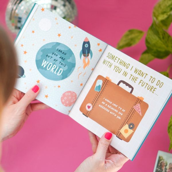 Personalised 'I Made A Book About You' Friendship Gift Book
