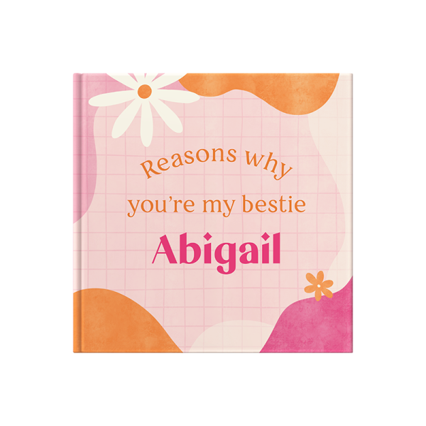 Personalised Reasons Why Gift Book For Friends & Relatives Funky Pink by FROM YOU TO ME