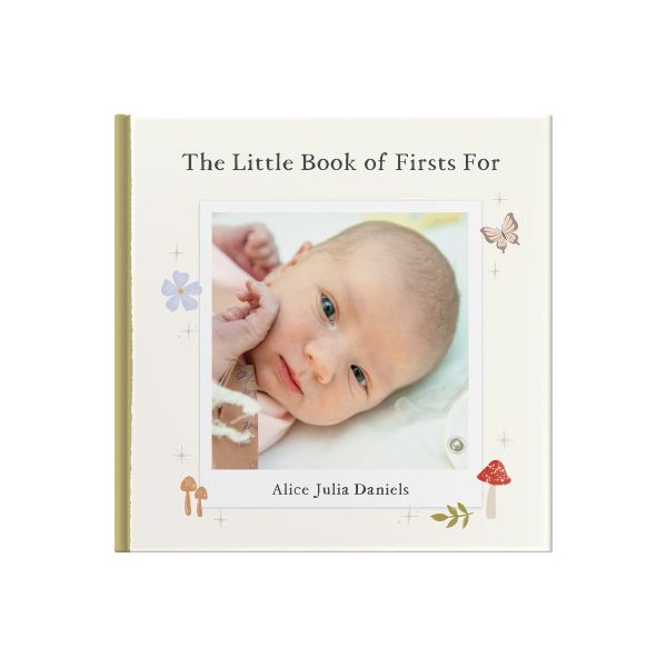 The Little Book Of Firsts personalised new baby gift 