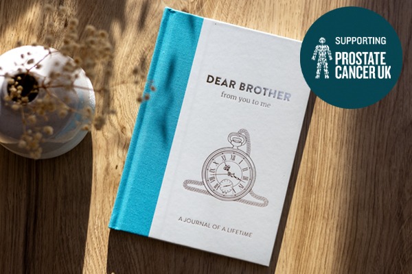 Dear Brother memory journal. Supporting Prostate Cancer UK.